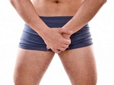 Dor na zona xenital e testículos en forma non inflamatoria de prostatite
